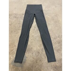 Lululemon Leggings Womens 2 Black High Rise Ankle Yoga Athletic Pants Stretch